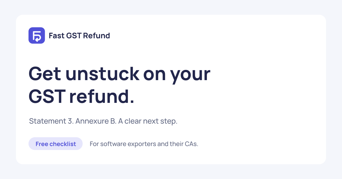 Fast GST Refund screenshot 1
